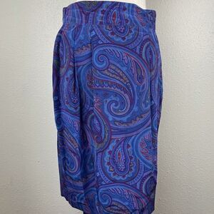 Linda Allard for Ellen Tracy Silk Midi Dress EUC